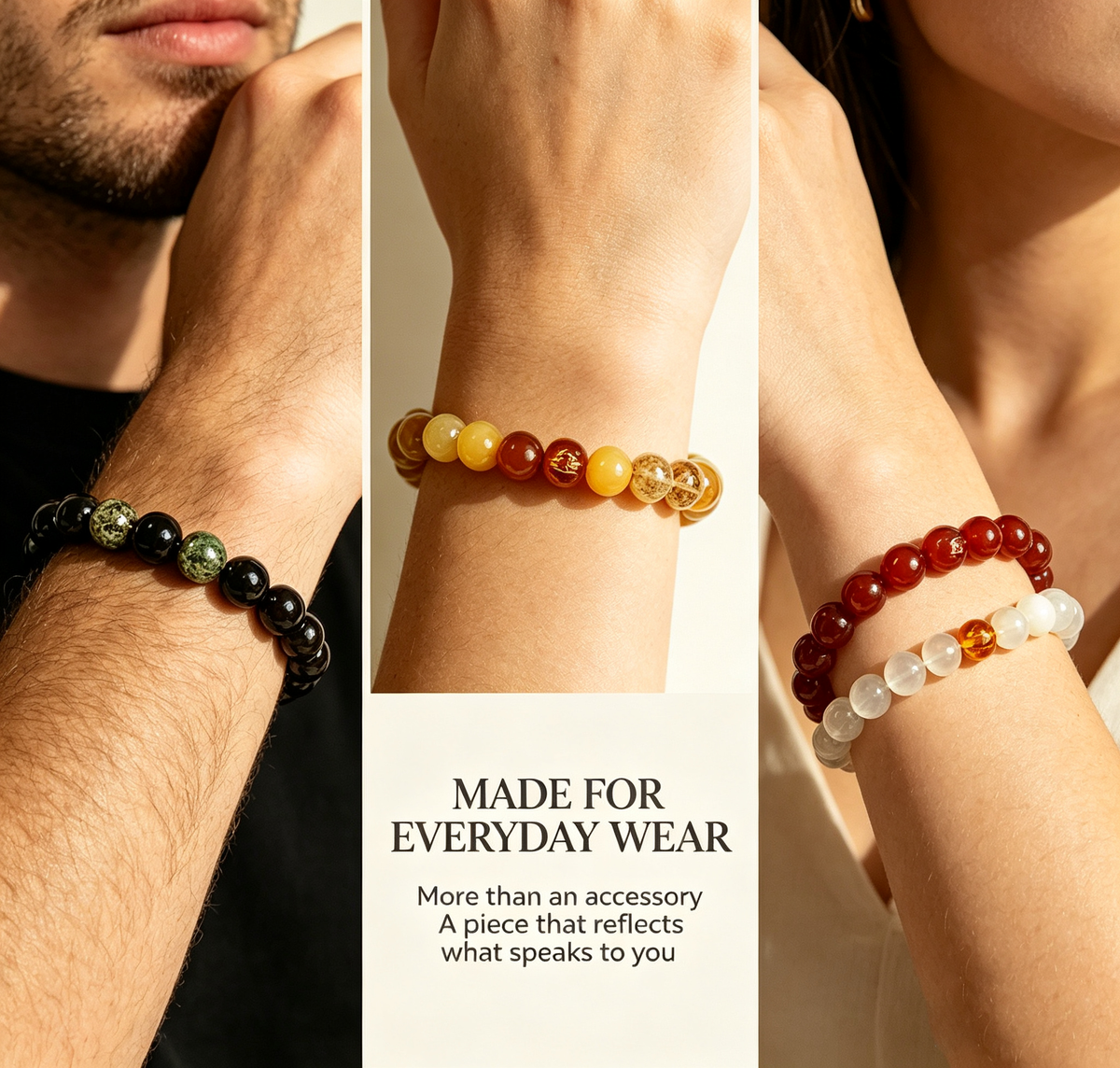 DANÉVA Five Elements Bracelet | Metal · Wood · Water · Fire · Earth