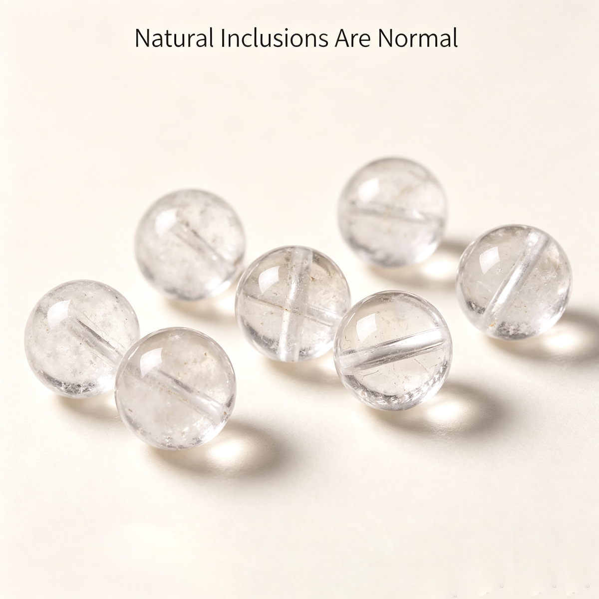 Natural Clear Quartz Crystal Bracelet – 8mm & 10mm